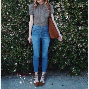 Madewell button front jeans